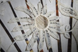 Marguerite, éventail Art Nouveau