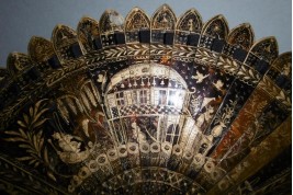 Chinese temple, fan circa 1825-30