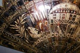 Chinese temple, fan circa 1825-30