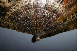 Chinese temple, fan circa 1825-30