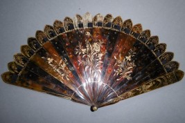 Chinese temple, fan circa 1825-30