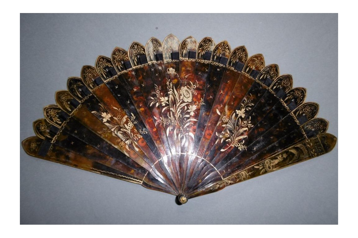 Chinese temple, fan circa 1825-30
