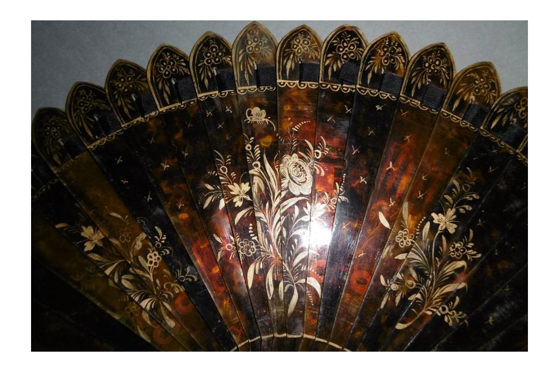 Chinese temple, fan circa 1825-30