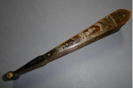 Chinese temple, fan circa 1825-30