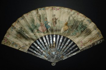 The musician, 18th century fan