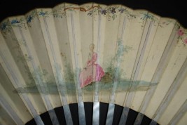 The musician, 18th century fan