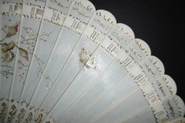 Roses, late 19th century fan