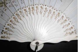 Roses, late 19th century fan