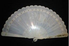 Roses, late 19th century fan