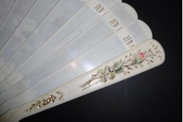 Roses, late 19th century fan