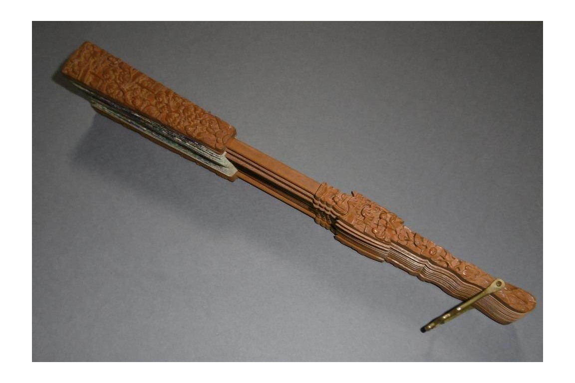 Telescopic, Chinese fan, 19th century