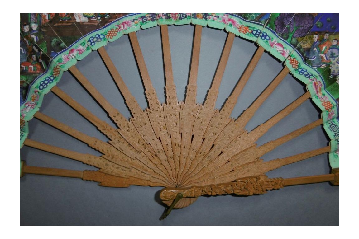 Telescopic, Chinese fan, 19th century