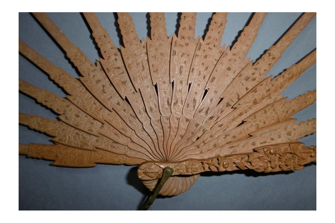 Telescopic, Chinese fan, 19th century
