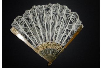 Luxeuil lace, Art Nouveau fan