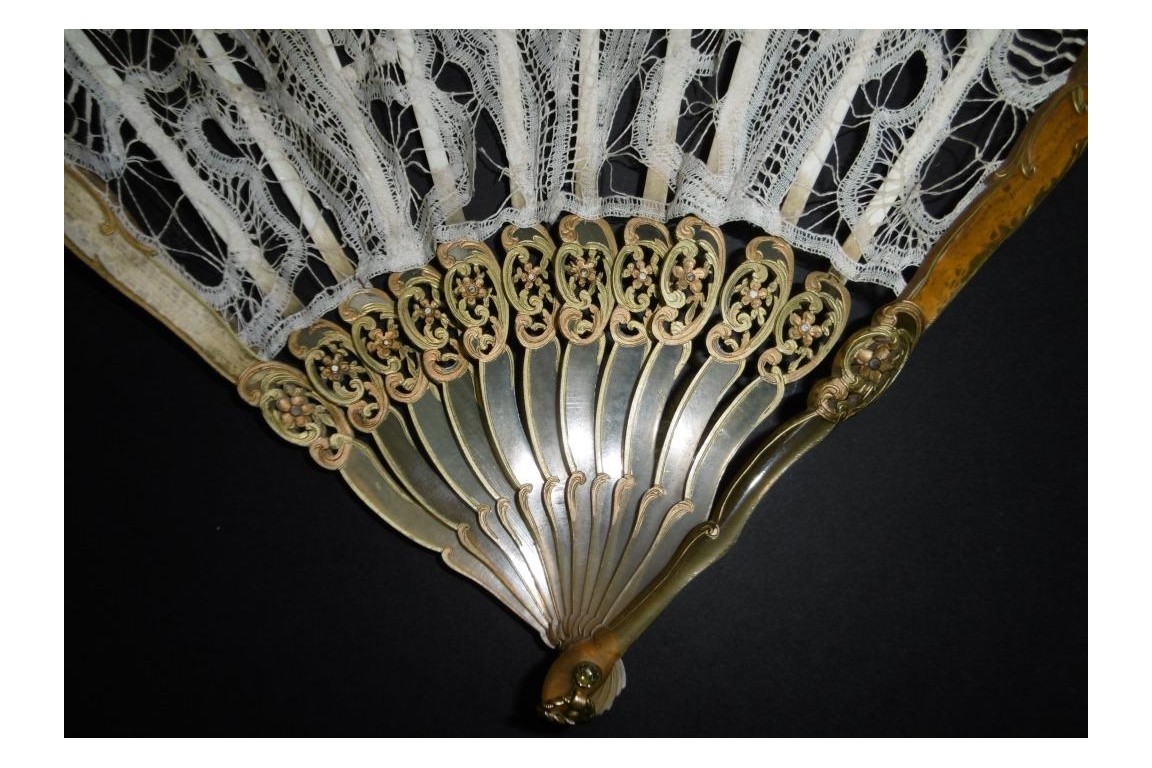 Luxeuil lace, Art Nouveau fan