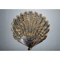 Golden shell, fan circa 1900-1910