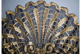 Golden shell, fan circa 1900-1910