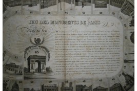 Jeu des Monuments de Paris, goose game, late 19th century ?
