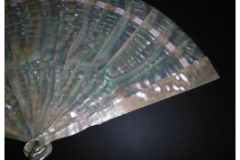 Ocean reflections, fan circa 1900