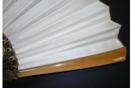 Iris and dragonfly, Art Nouveau fan by Daudet and Duvelleroy