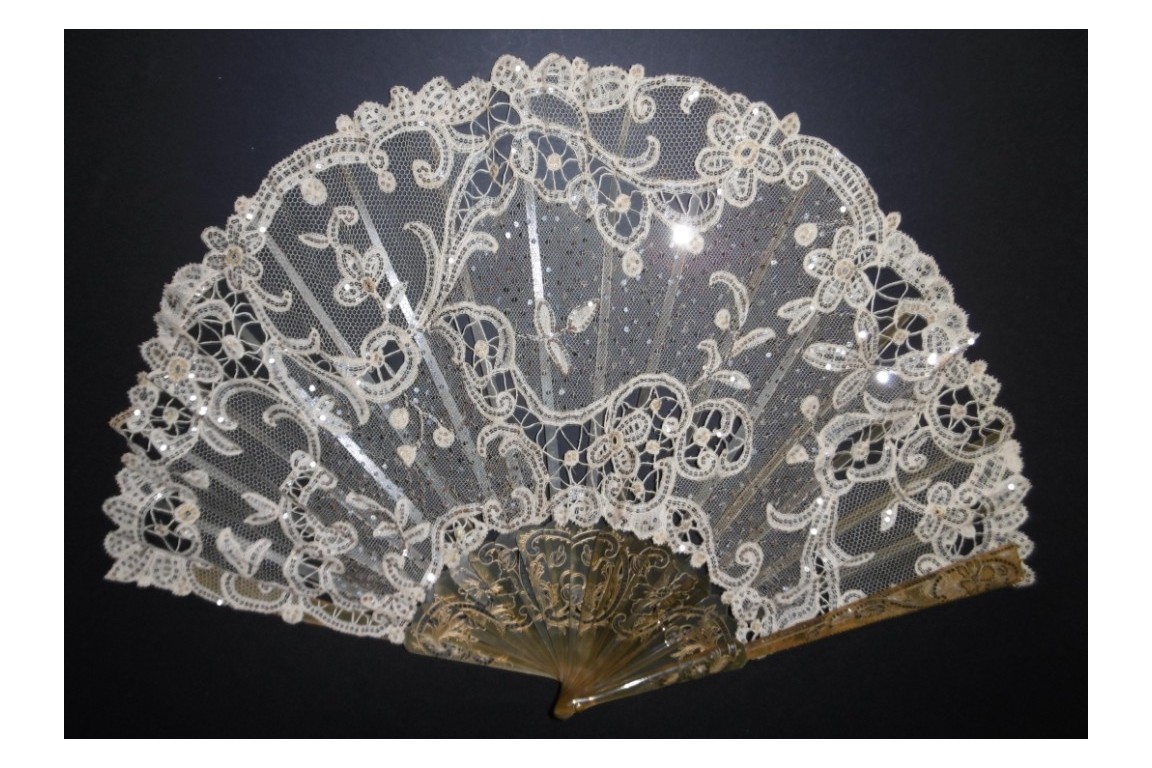 Large flicker, fan circa 1900-1910