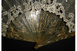 Large flicker, fan circa 1900-1910