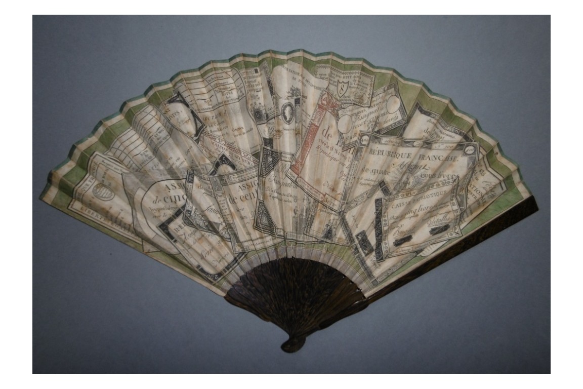 Assignats, revolutionnary fan, circa 1792