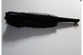 Éventail chiffon, fin XIXème siècle