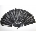 Chiffon fan, late 19th century