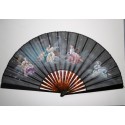 Nymphs of the four seasons, fan circa 1880-1890