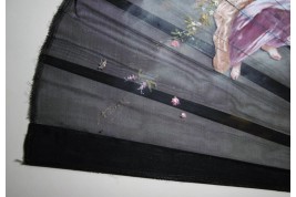 Nymphs of the four seasons, fan circa 1880-1890