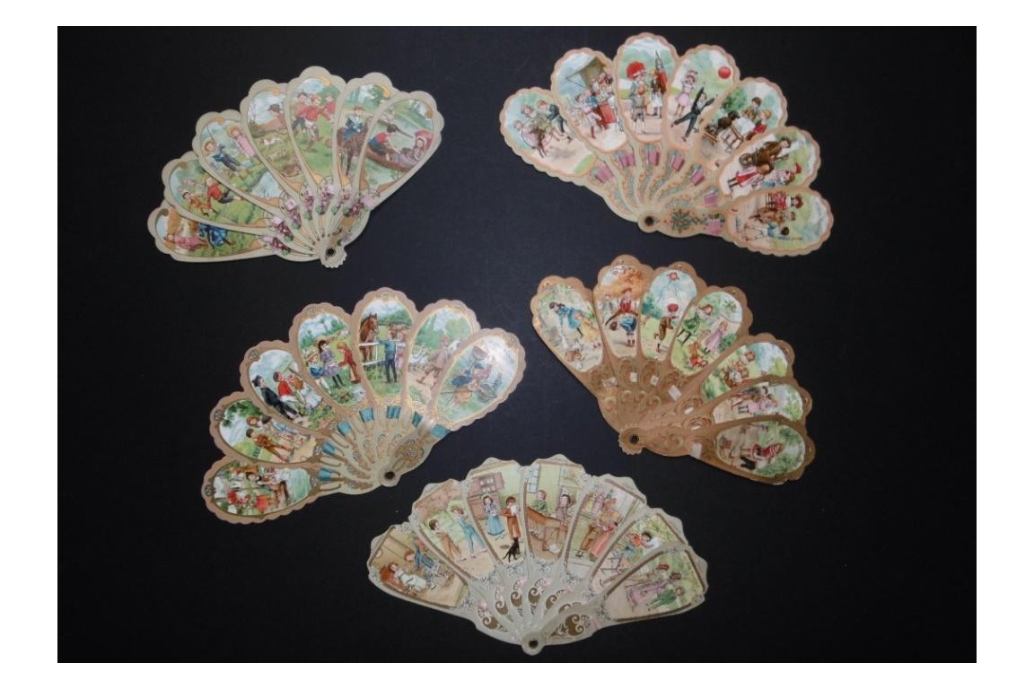 The children of the Bon Marché, advertising fan, early 20th