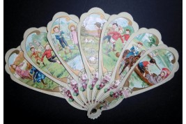 The children of the Bon Marché, advertising fan, early 20th