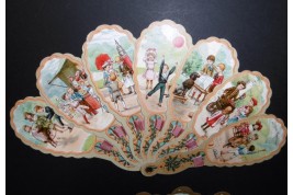 The children of the Bon Marché, advertising fan, early 20th