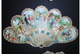 The children of the Bon Marché, advertising fan, early 20th