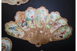 The children of the Bon Marché, advertising fan, early 20th