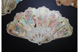The children of the Bon Marché, advertising fan, early 20th