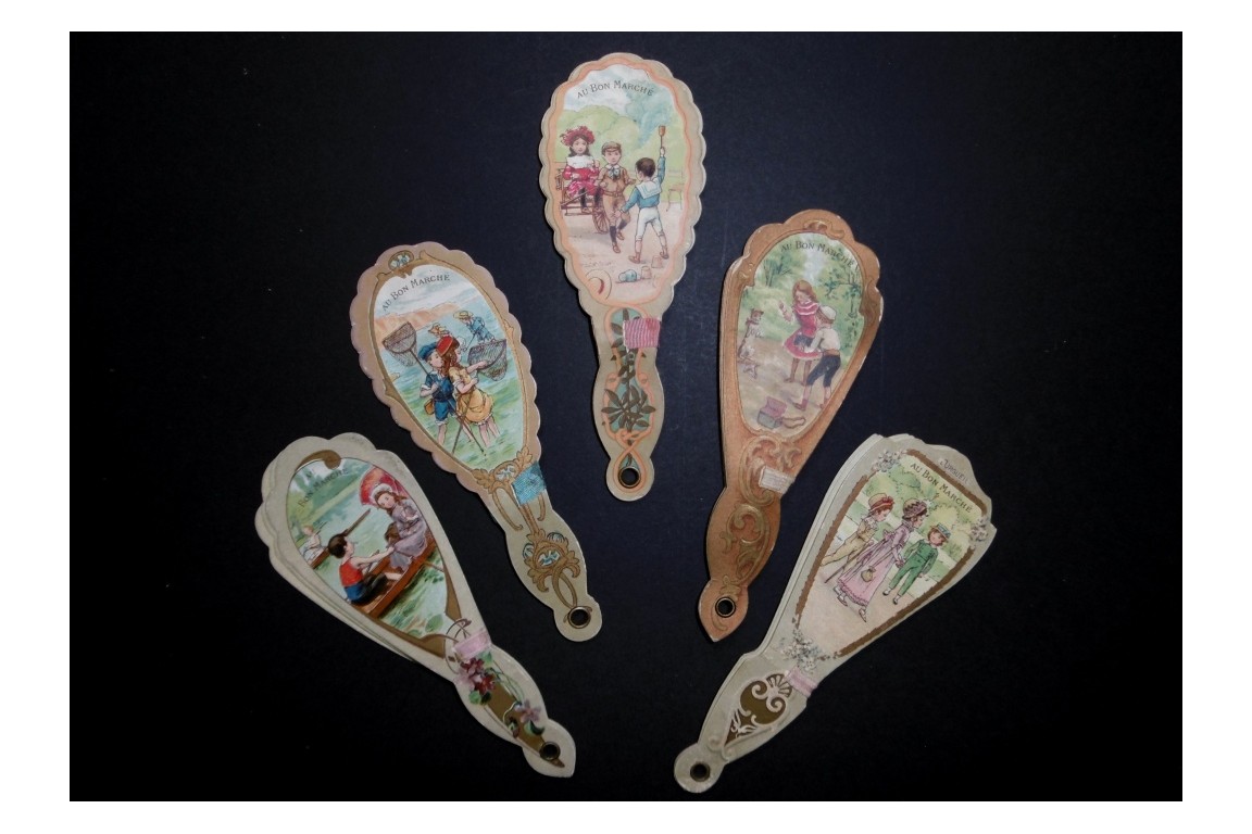 The children of the Bon Marché, advertising fan, early 20th