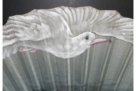 The seagull, Art Nouveau fan