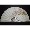 Roses, éventail vers 1880-1890