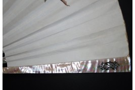 Roses, fan circa 1880-1890