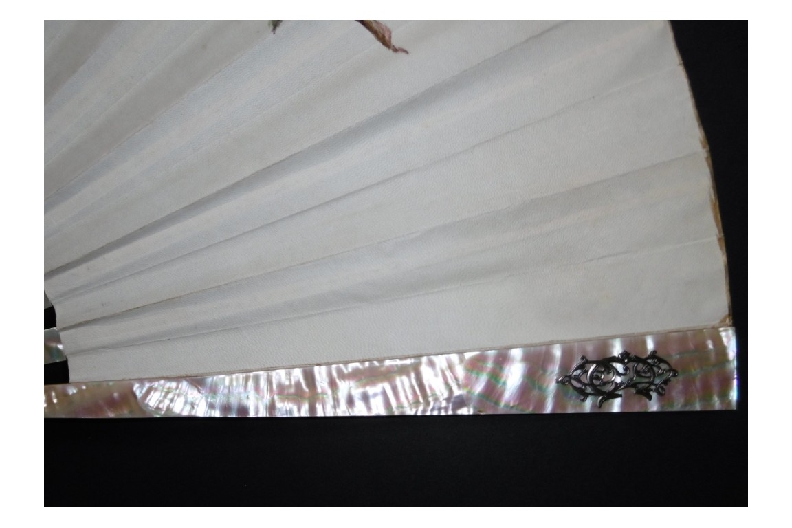 Roses, fan circa 1880-1890