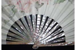 Roses, fan circa 1880-1890