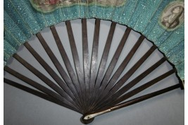 The cursed lovers, Heloise and Abeilard, fan circa 1785