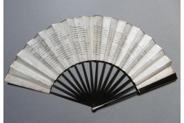 The cursed lovers, Heloise and Abeilard, fan circa 1785