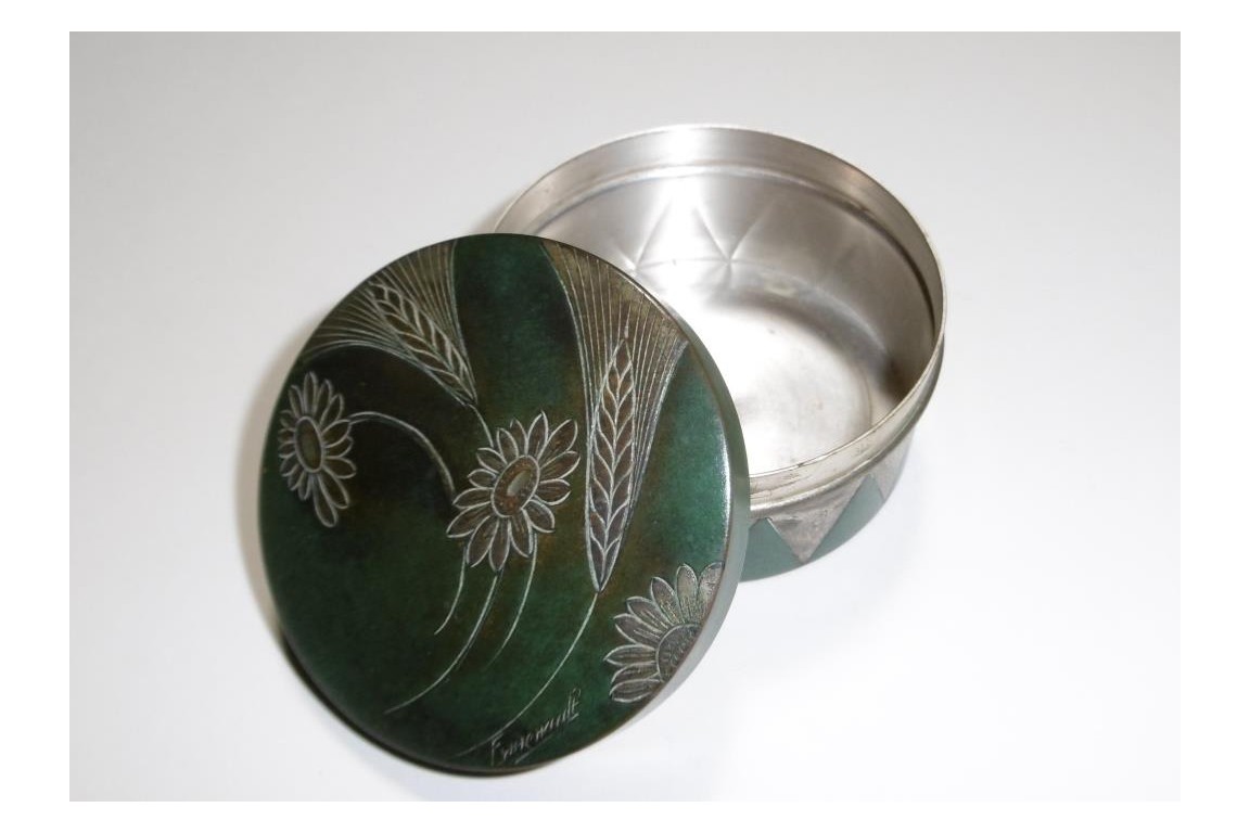 Copperware by Albert Ermenault, early 20th century