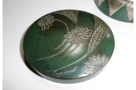 Copperware by Albert Ermenault, early 20th century