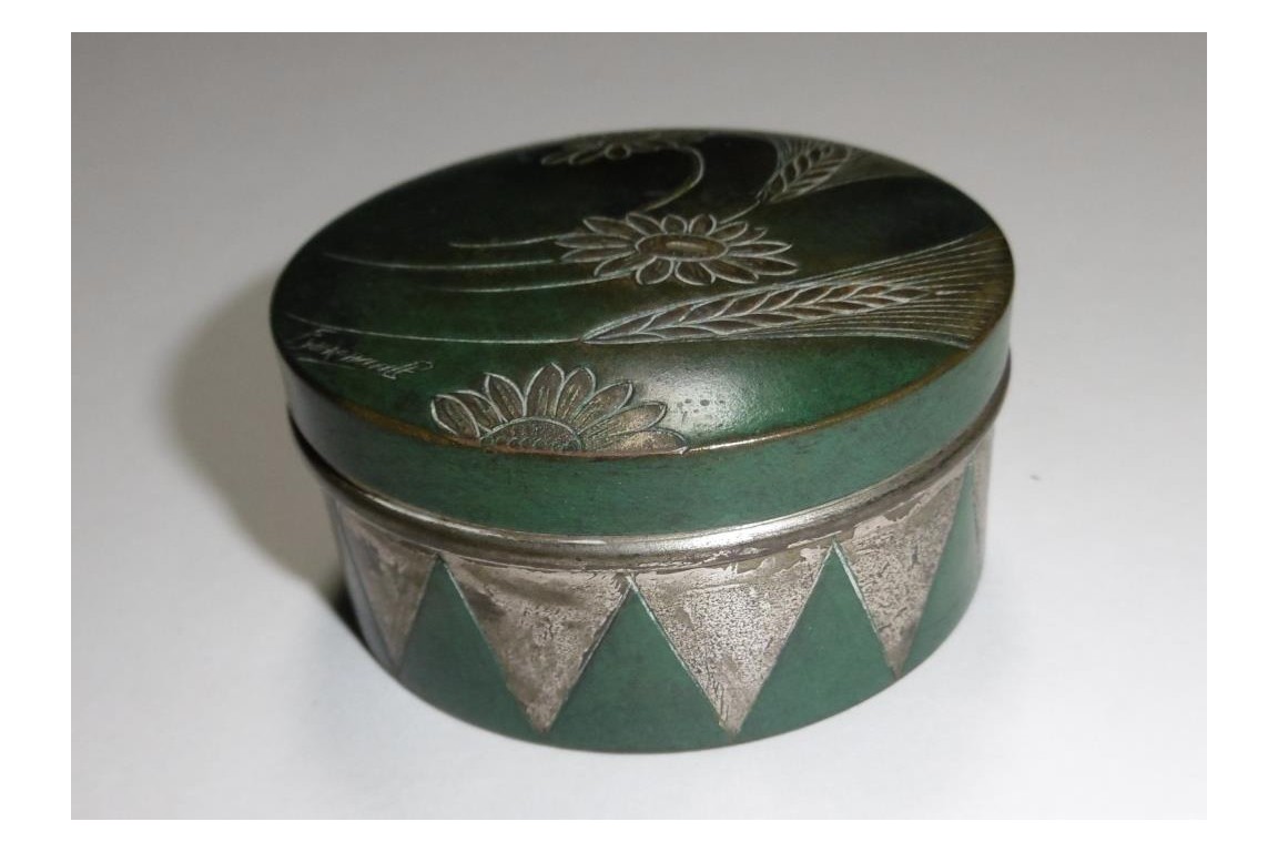 Copperware by Albert Ermenault, early 20th century