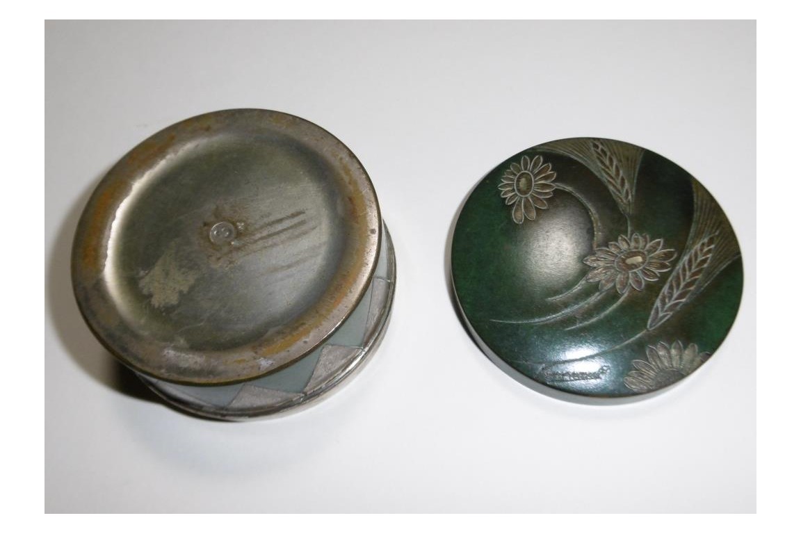 Copperware by Albert Ermenault, early 20th century