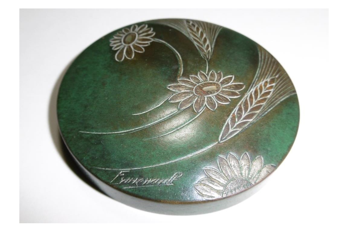 Copperware by Albert Ermenault, early 20th century